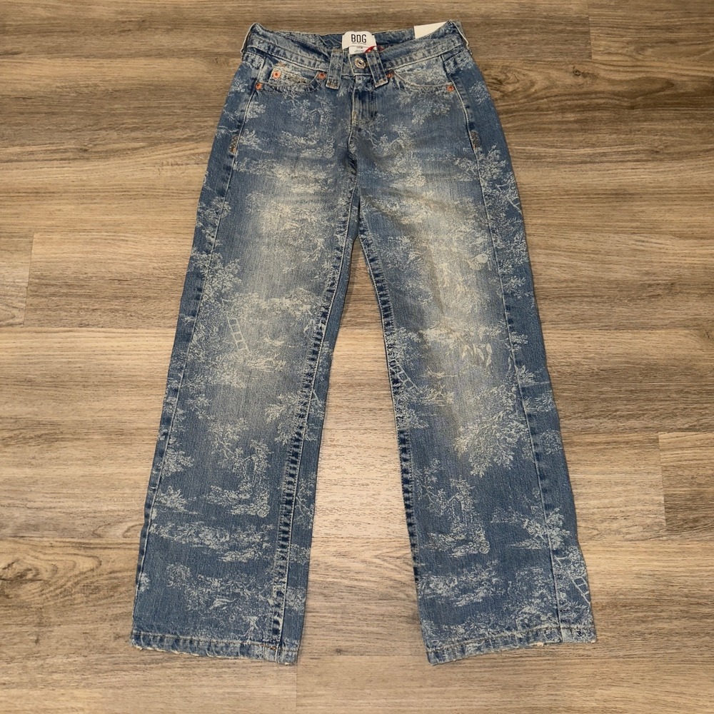 BDG Urban Outfitters Kayla Lowrider Toile Print Slouchy Boyfriend Jeans 24W